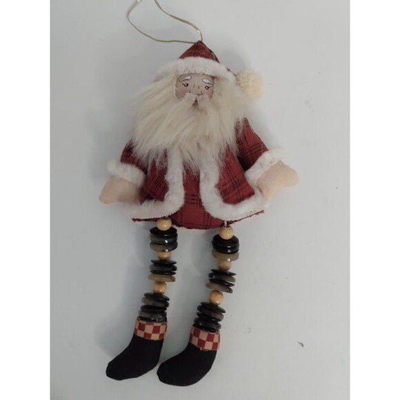 Vintage Handmade Santa Christmas Ornement - Picture 1 of 8